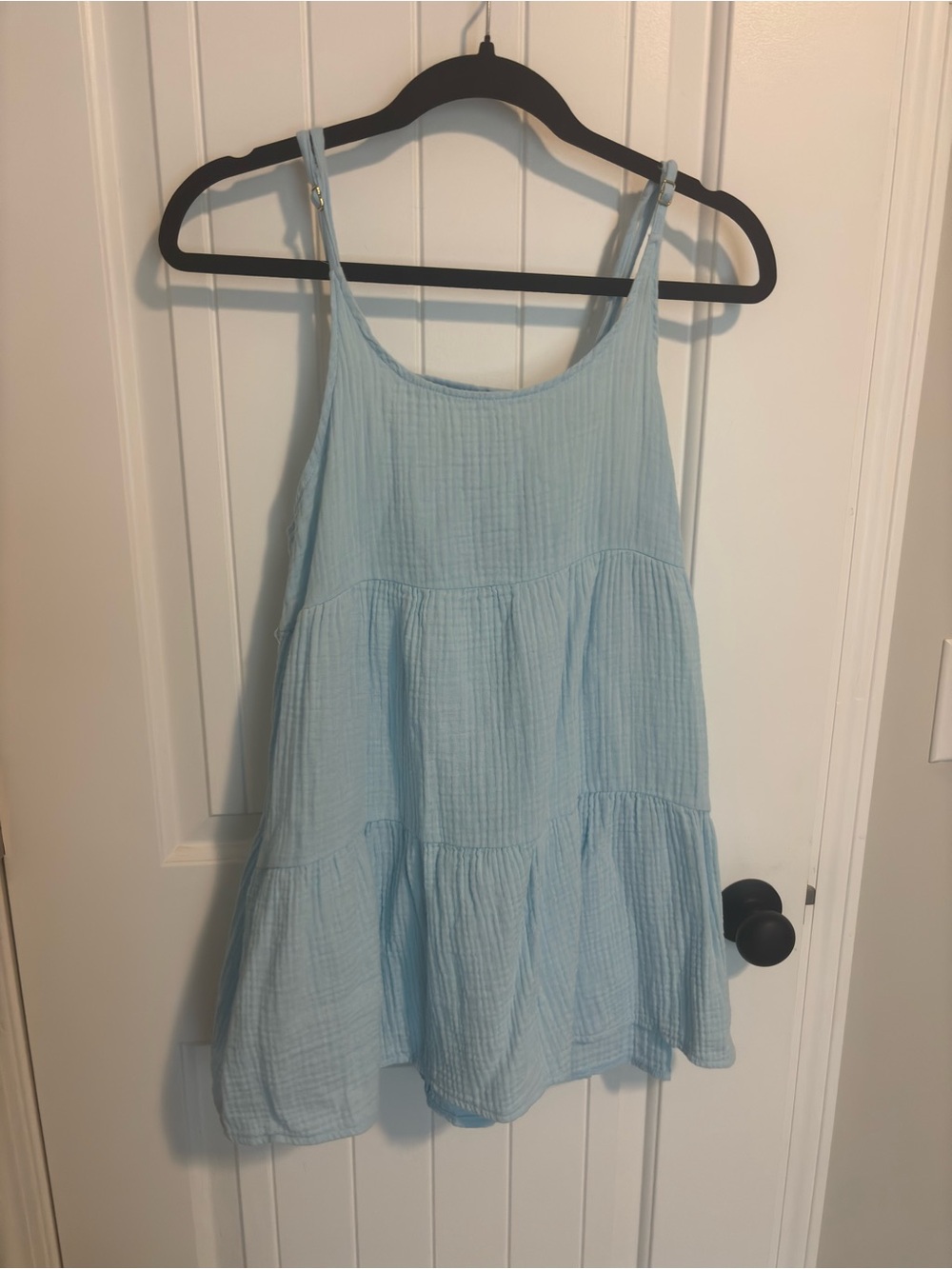 Light Blue Tiered Women’s Swim Coverup